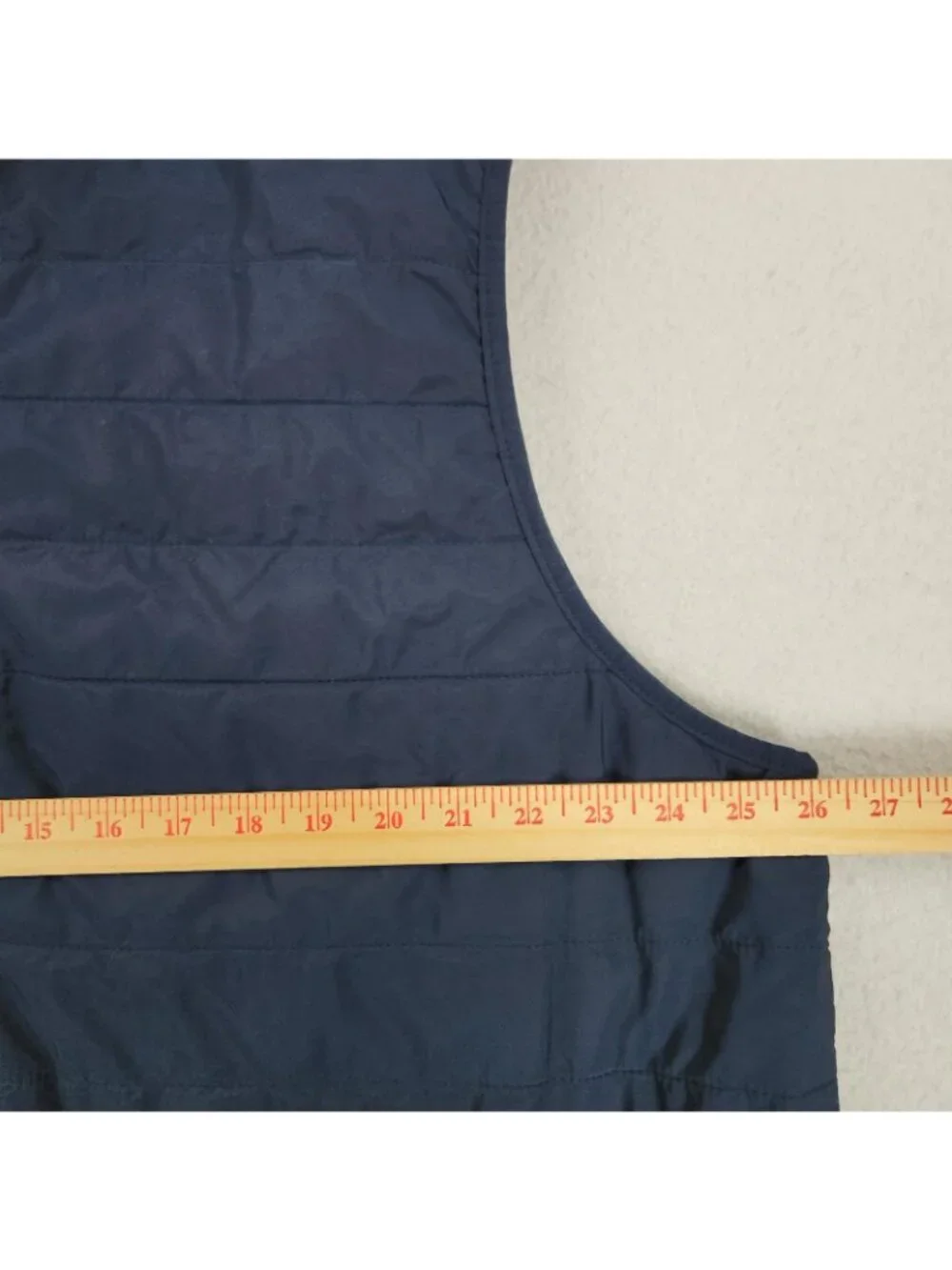 Banana Republic Vest Mens XXL Blue Quilted Full Zip Lined Puffer Classic Outdoor